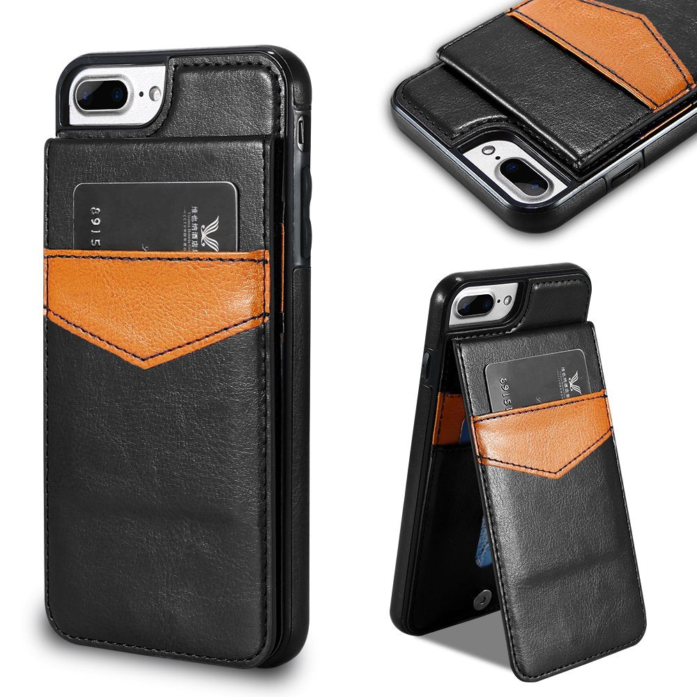 iPhone 7 Plus iPhone 8 Plus Leather wallet case with credit card